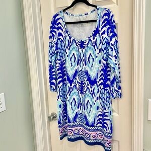 Lilly Pulitzer like new dress- size large, gently laundered and smoke free home